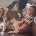 Dog Sits on Baby’s Lap & Makes Him Giggle With Happiness