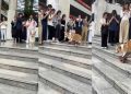 Corgi Waits for All Fans Before Showing off Skating Skill