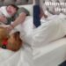 Golden Retriever Puppy Sniffs Out His Aunties, Then Squeezes Between Them for Maximum Love