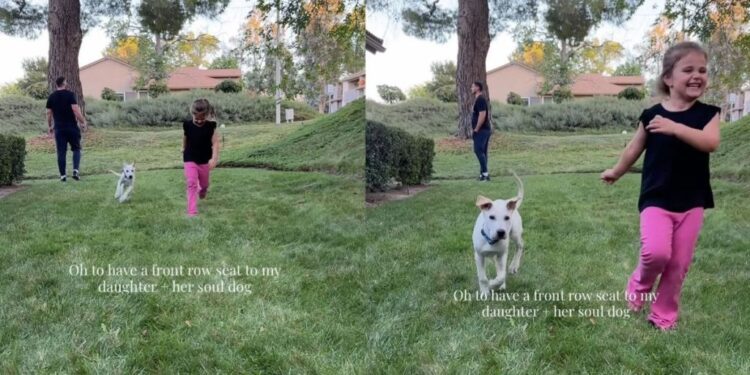 Little Girl Runs With Her ‘Soul Dog’ & Gives Mom a Moment to Treasure